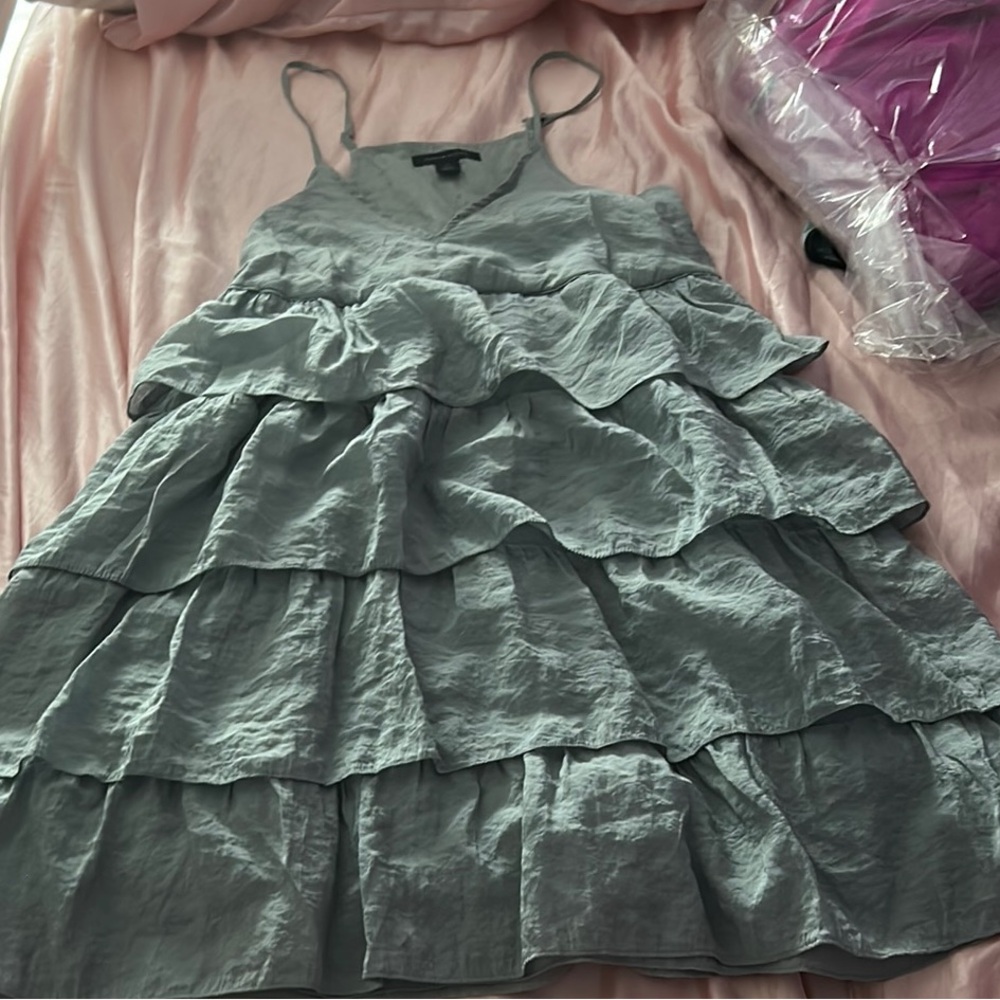 Tommy Hilfiger Green Sleeveless Tiered Sundress